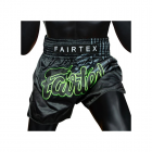 Шорти - Fairtex Muay Thai Shorts BS1924 Racer - Black/Green